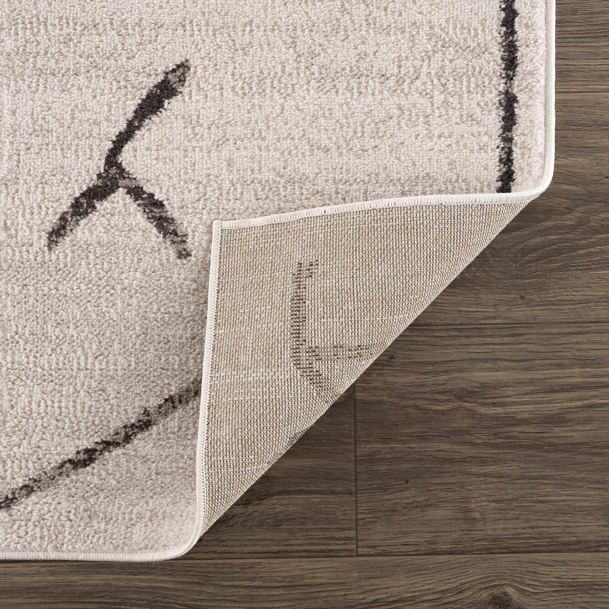 Azzan Cream & Charcoal Area Rug | Boho Aztec Design – Hauteloom