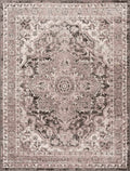 Albie Charcoal & Beige Area Rug | Traditional Iranian-Inspired Design