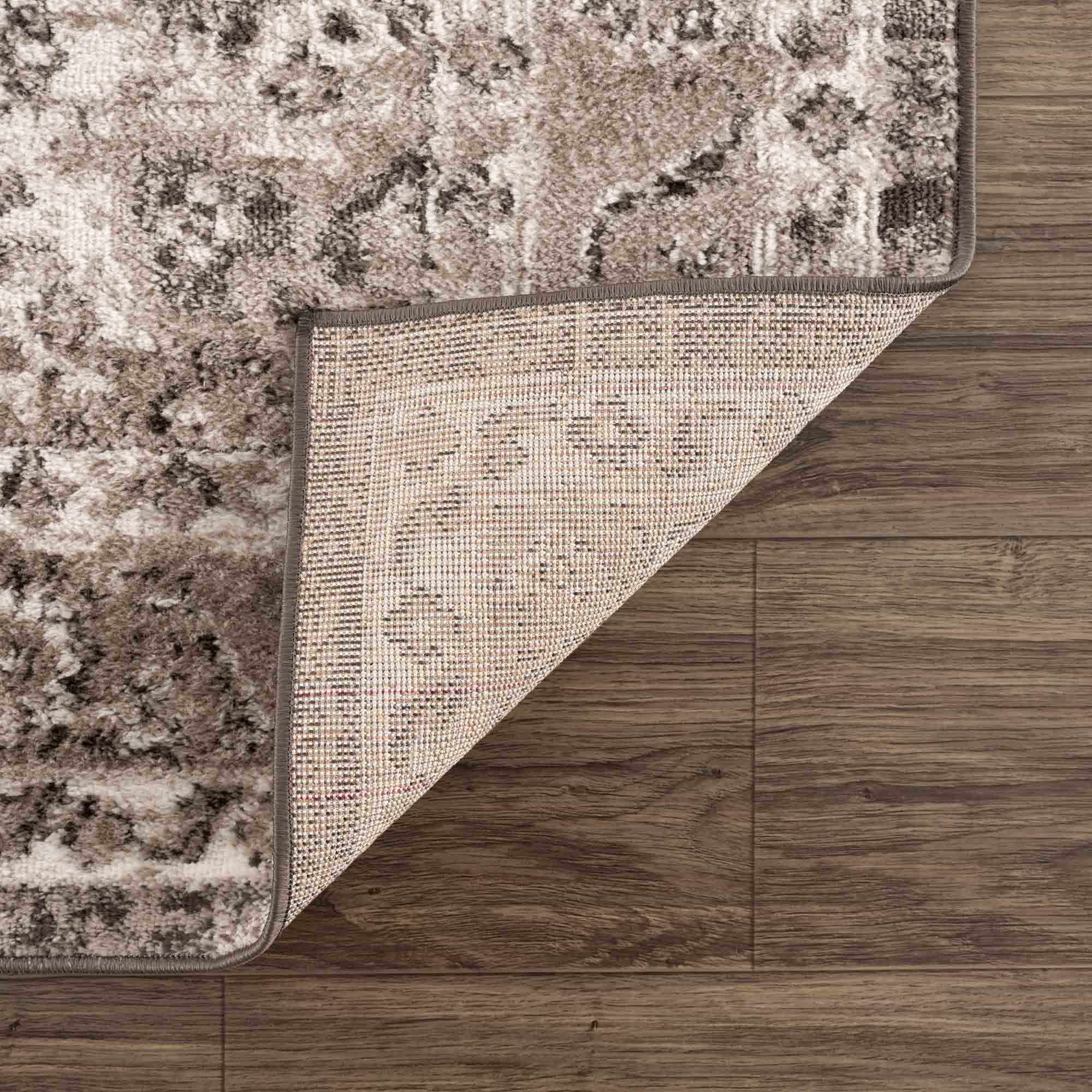 Albie Charcoal & Beige Area Rug | Traditional Iranian-Inspired Design