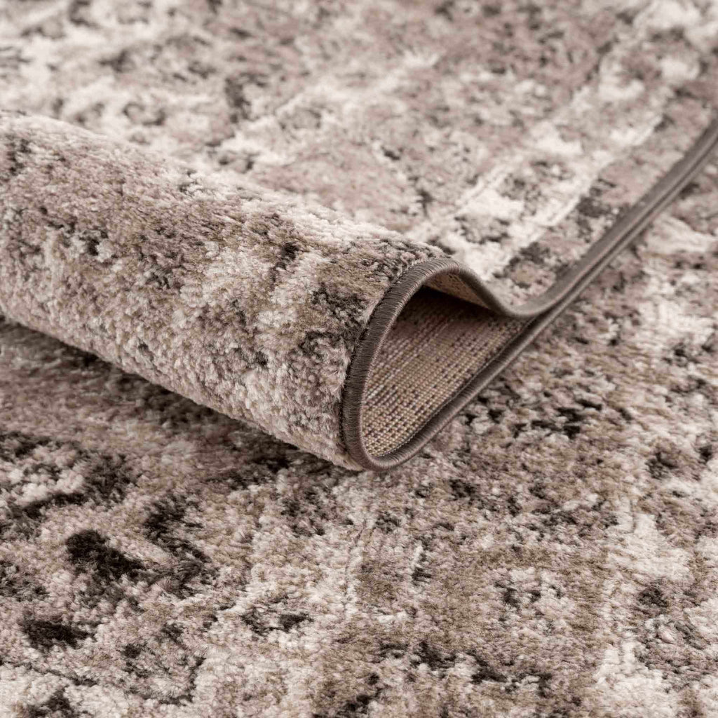 Albie Charcoal & Beige Area Rug | Traditional Iranian-Inspired Design