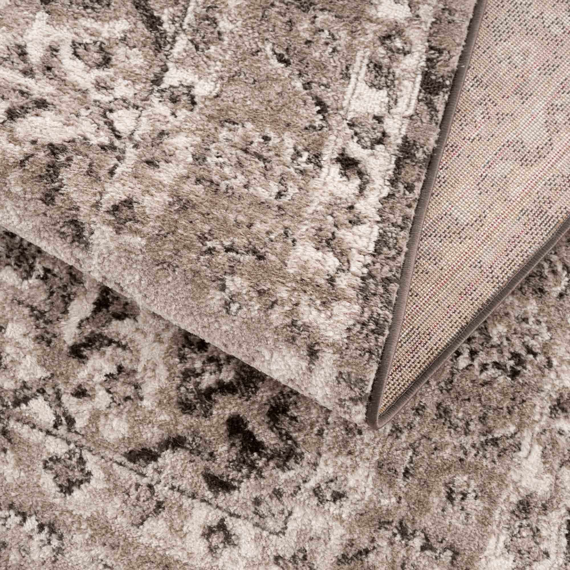 Albie Charcoal & Beige Area Rug | Traditional Iranian-Inspired Design