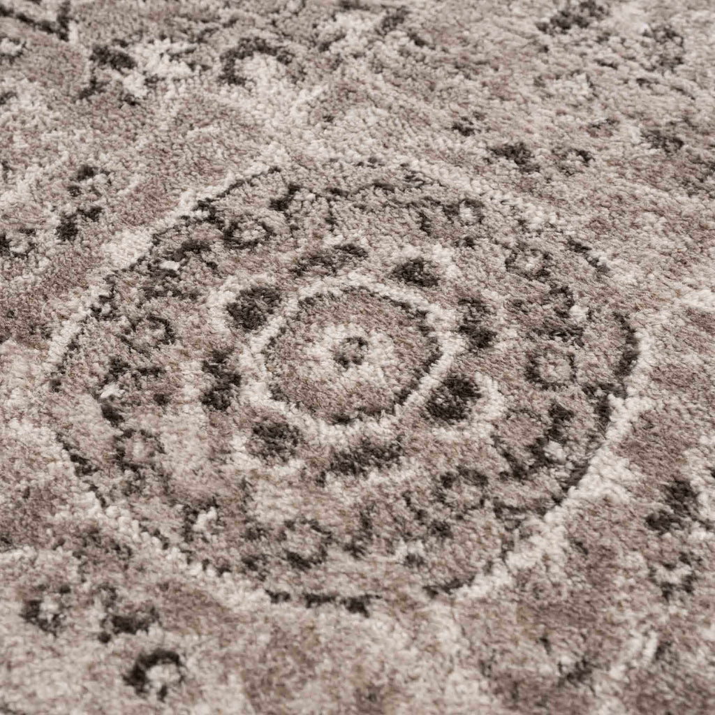 Albie Charcoal & Beige Area Rug | Traditional Iranian-Inspired Design