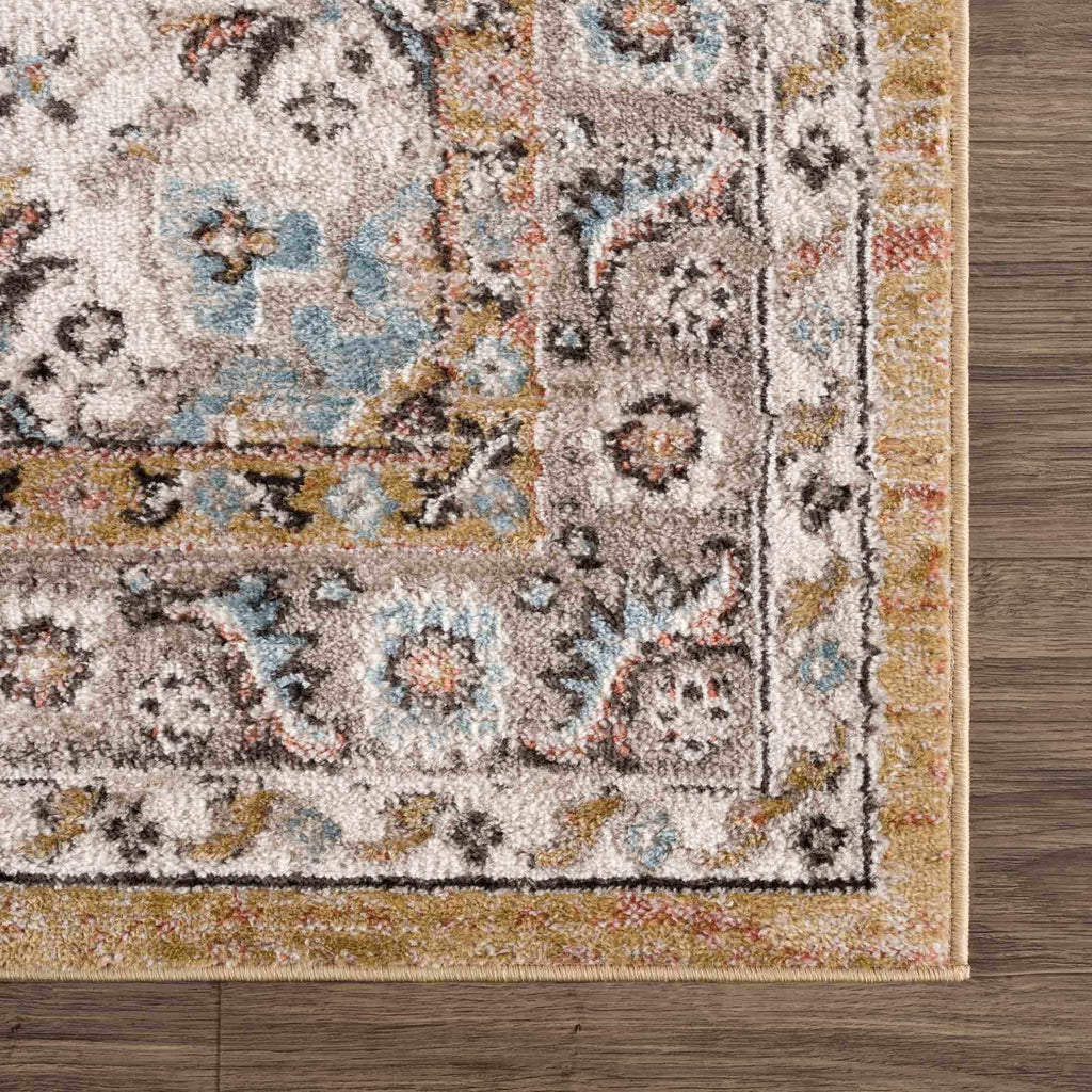 Albie Gold & Beige Area Rug | Traditional Iranian-Inspired Design – Hauteloom