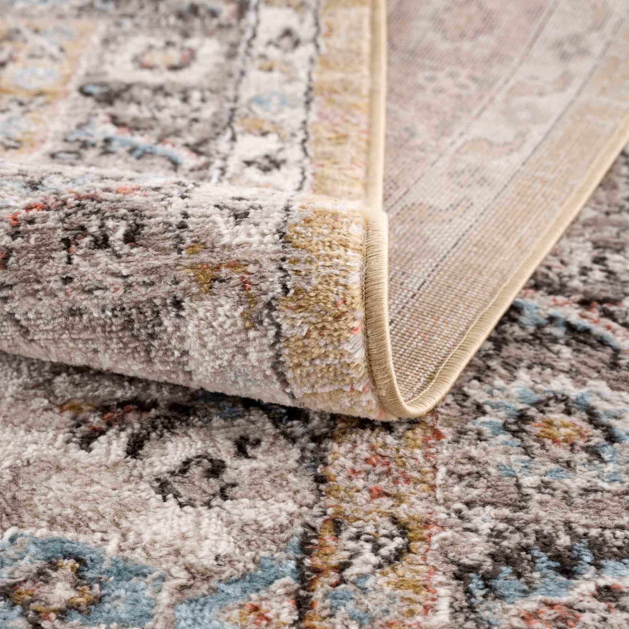 Albie Gold & Beige Area Rug | Traditional Iranian-Inspired Design – Hauteloom