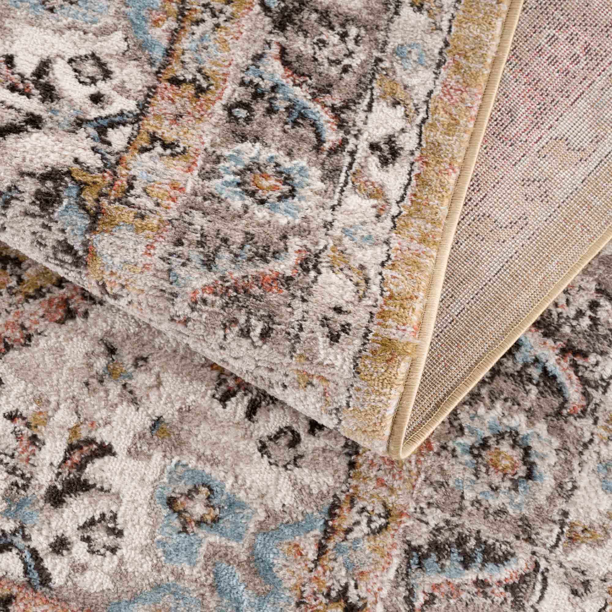 Albie Gold & Beige Area Rug | Traditional Iranian-Inspired Design – Hauteloom