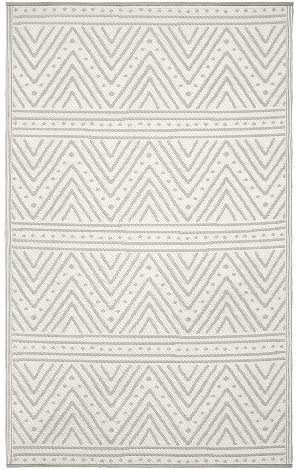 Patan Beige Outdoor Rug | Modern Chevron Pattern Design
