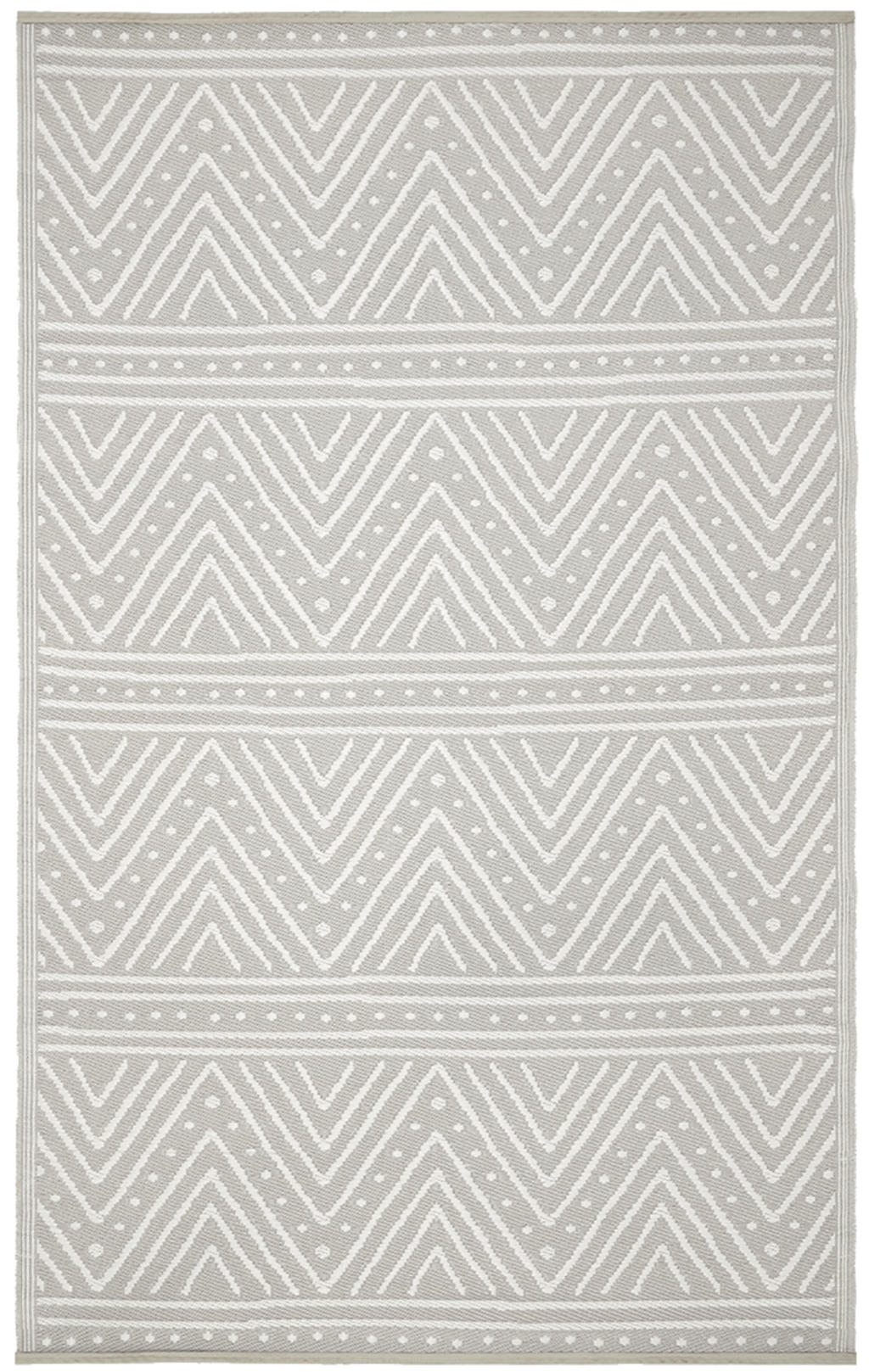 Patan Beige Outdoor Rug | Modern Chevron Pattern Design