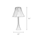 Pleat Lamp | Sculptural Pleated Table Lamp