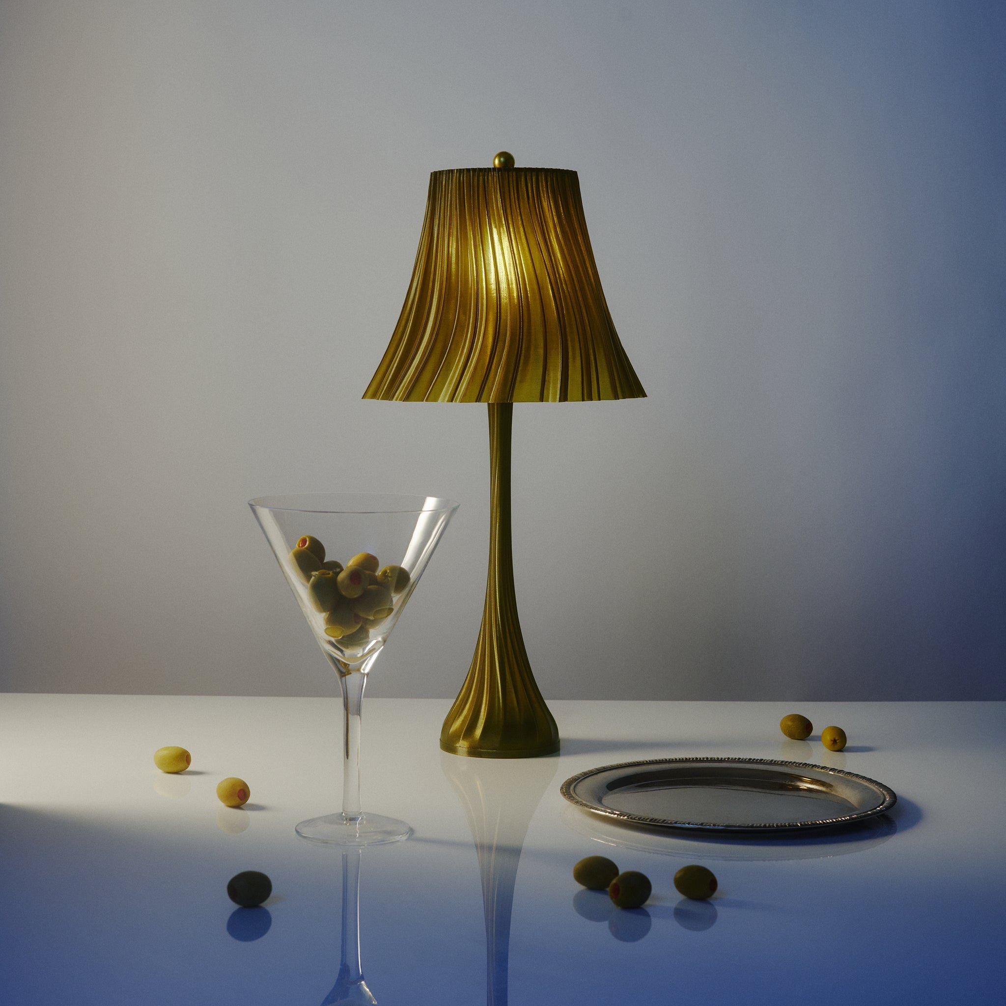 Pleat Lamp | Sculptural Pleated Table Lamp – Wooj Design