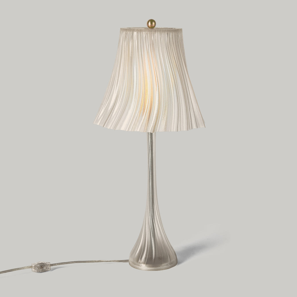 Pleat Lamp | Sculptural Pleated Table Lamp – Wooj Design