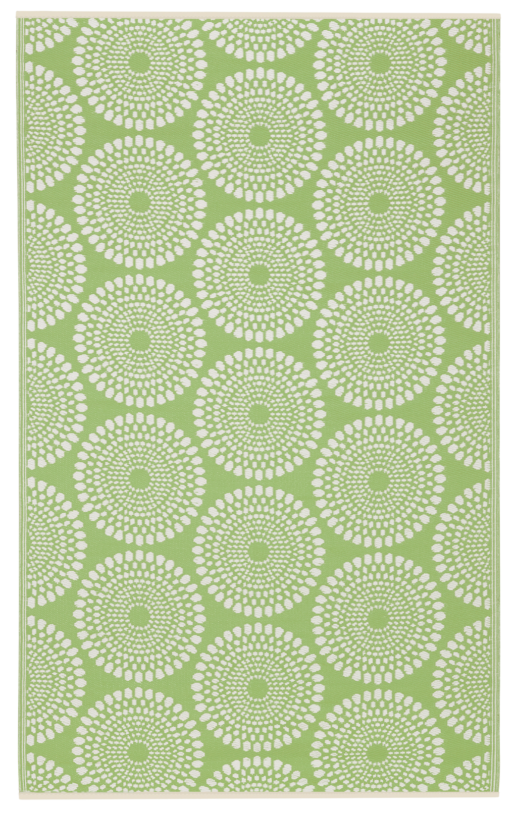 Rio Green Outdoor Rug | Vibrant Medallion Double-Sided Design
