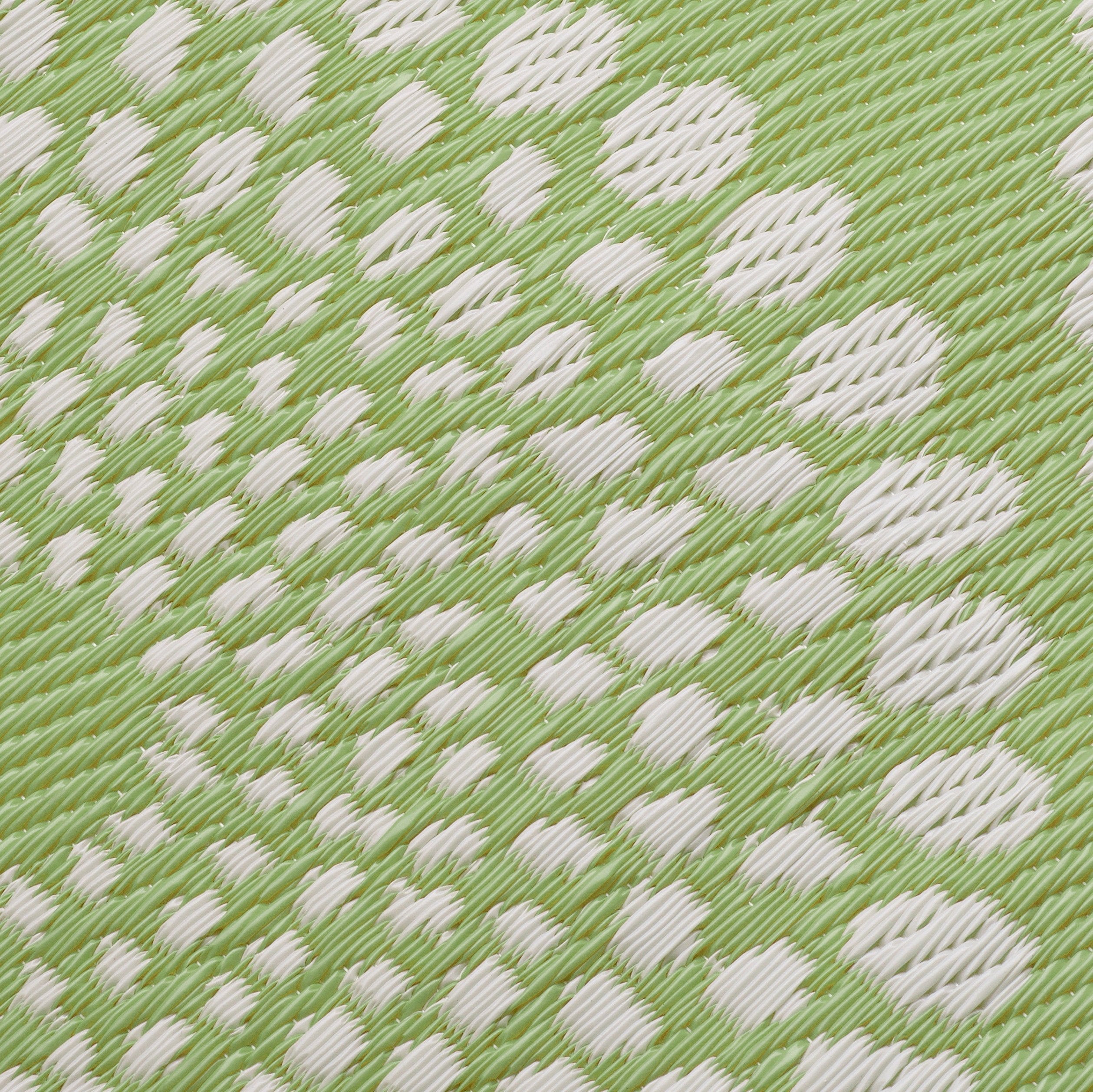 Rio Green Outdoor Rug | Vibrant Medallion Double-Sided Design