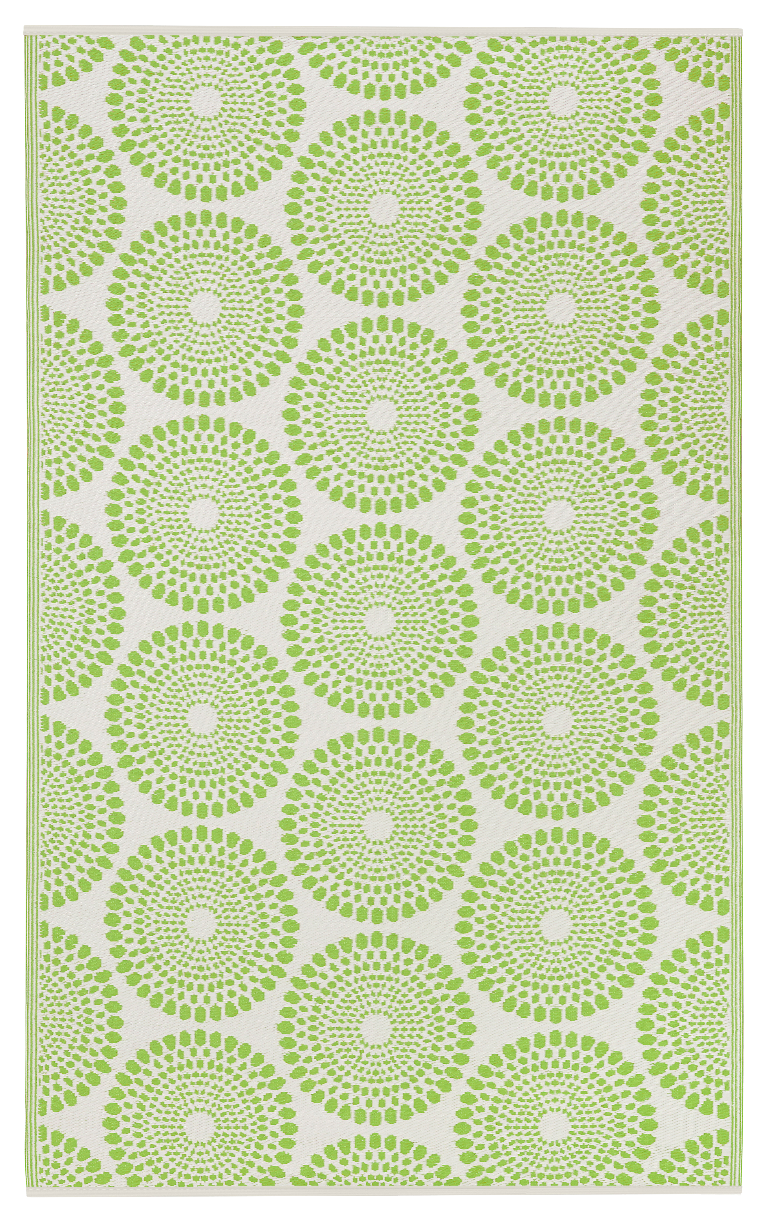 Rio Green Outdoor Rug | Vibrant Medallion Double-Sided Design