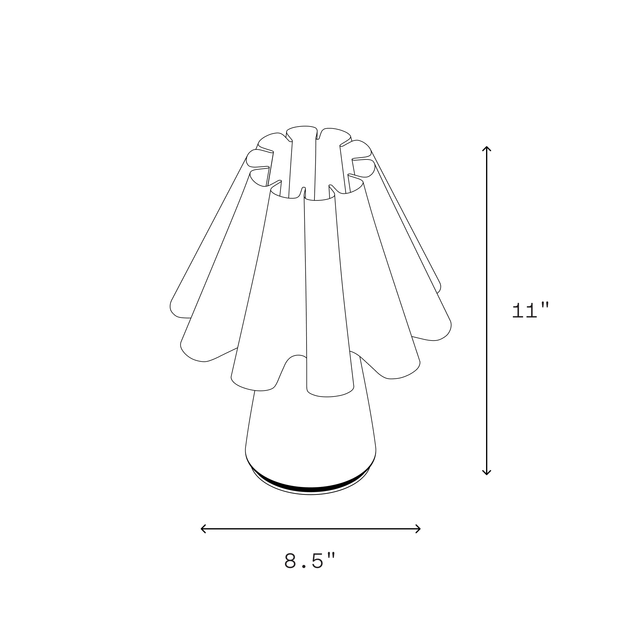 Ruff Lamp | 3D Printed Baroque-Inspired Designer Table Lamp – Mina Wright x Wooj Design