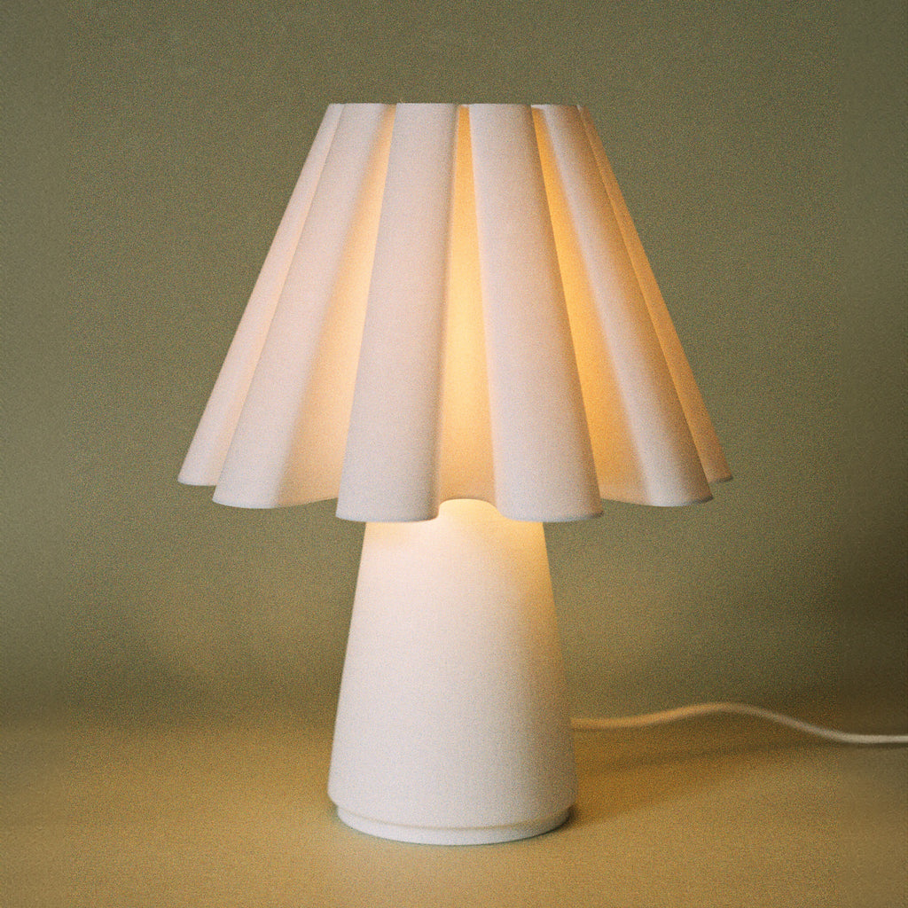Ruff Lamp | 3D Printed Baroque-Inspired Designer Table Lamp – Mina Wright x Wooj Design