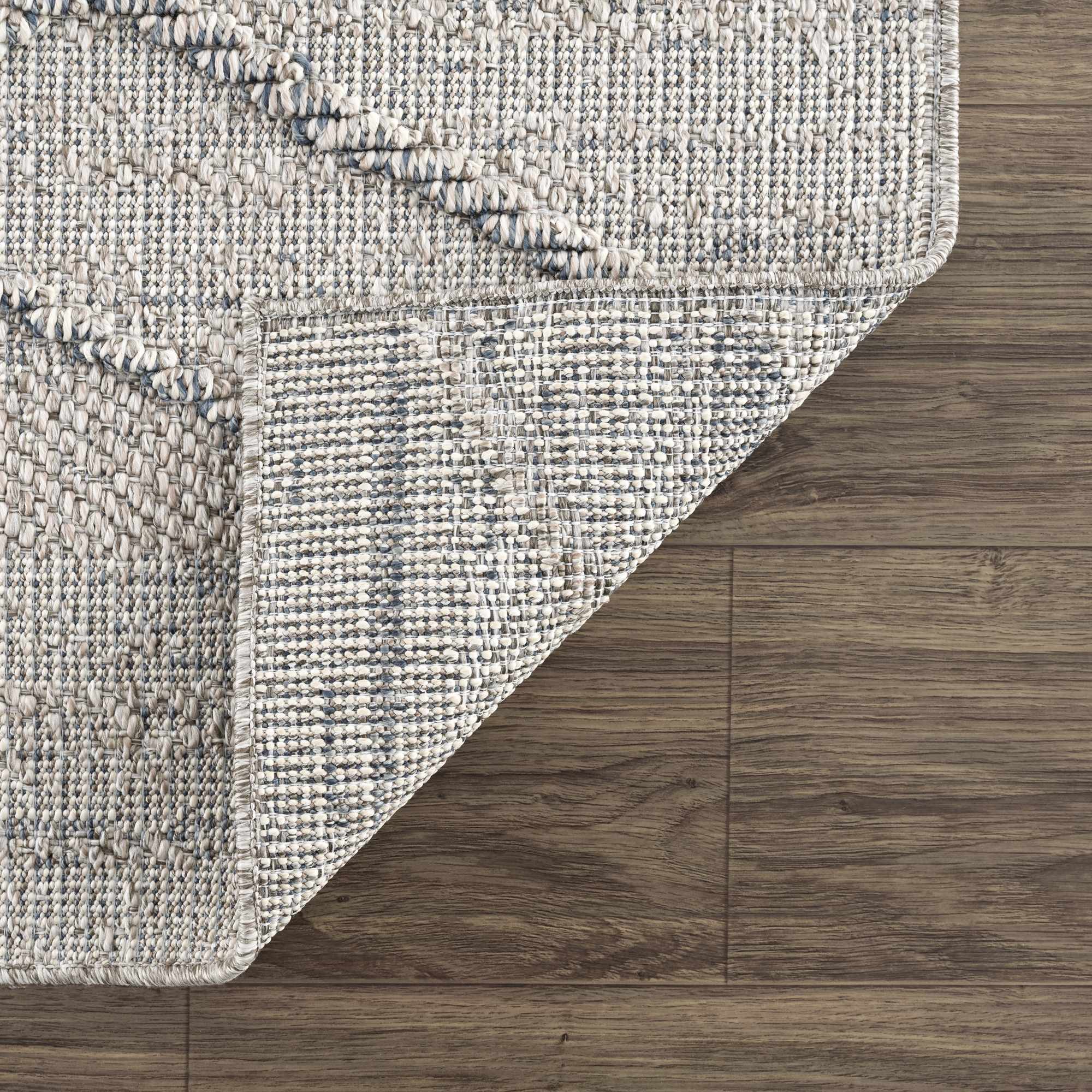Baqer Taupe & Gray Indoor/Outdoor Area Rug | Crosshatch Design