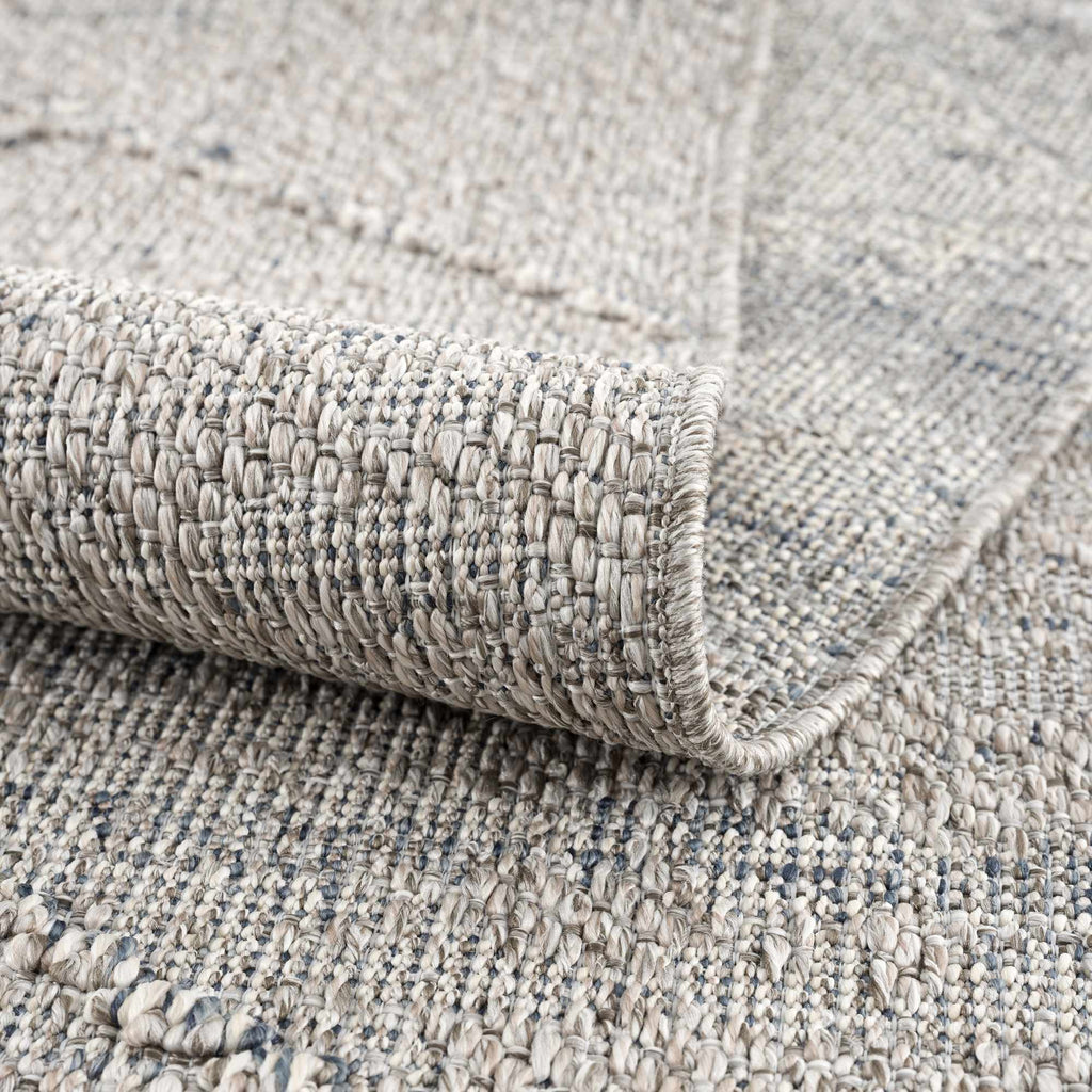 Baqer Taupe & Gray Indoor/Outdoor Area Rug | Crosshatch Design