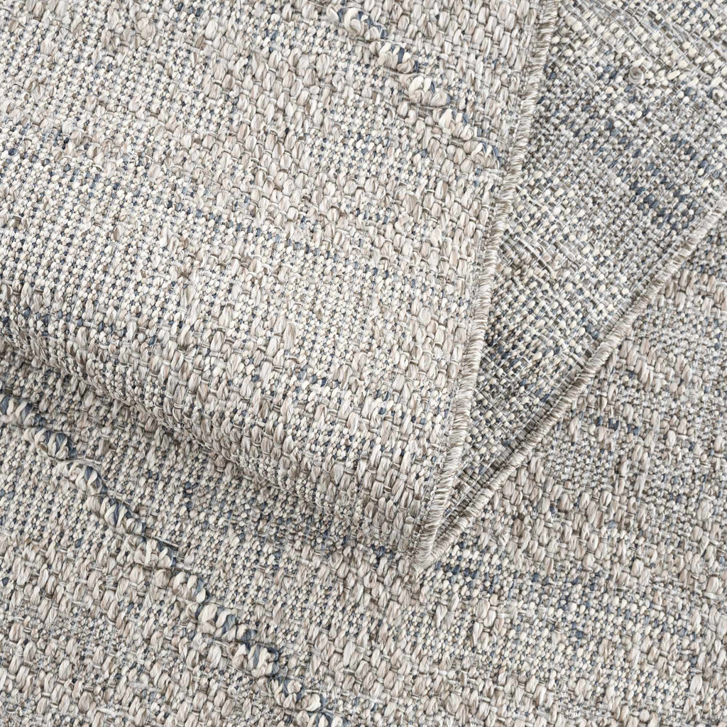 Baqer Taupe & Gray Indoor/Outdoor Area Rug | Crosshatch Design