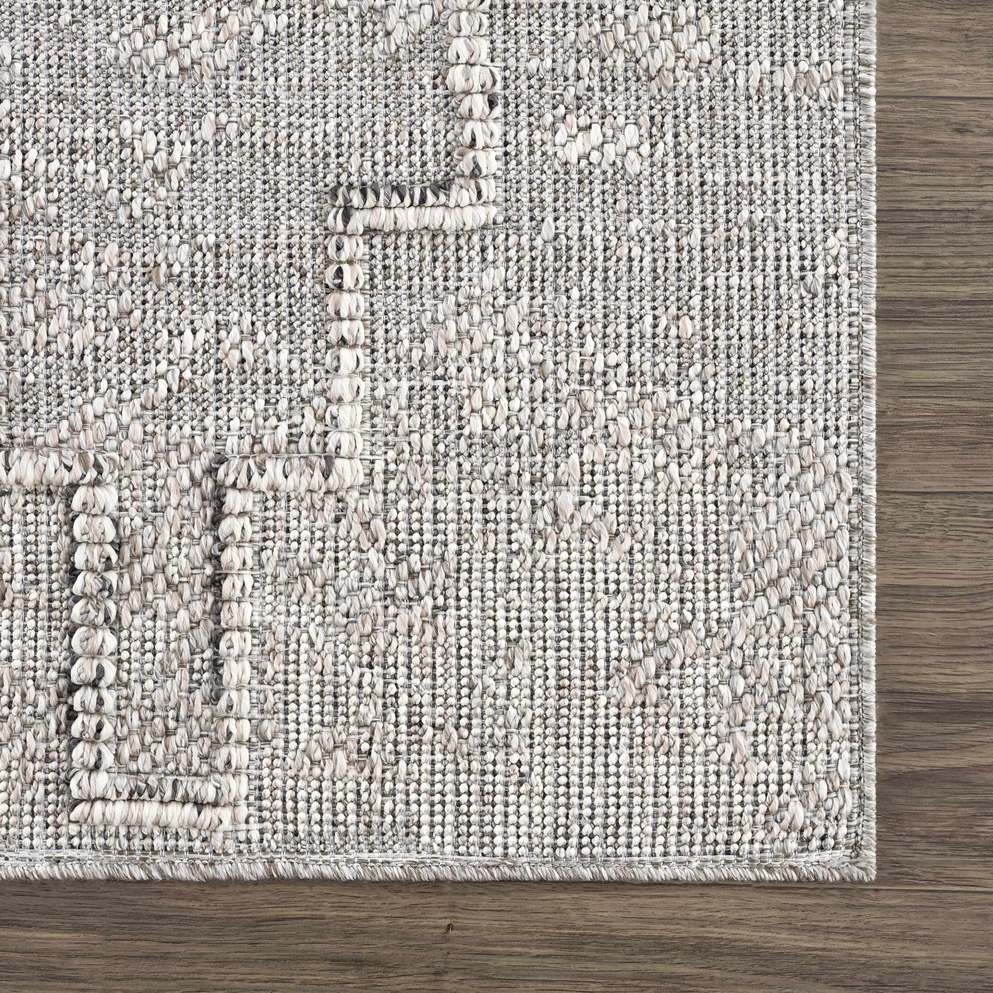 Butch Gray Area Rug | Aztec-Inspired Design