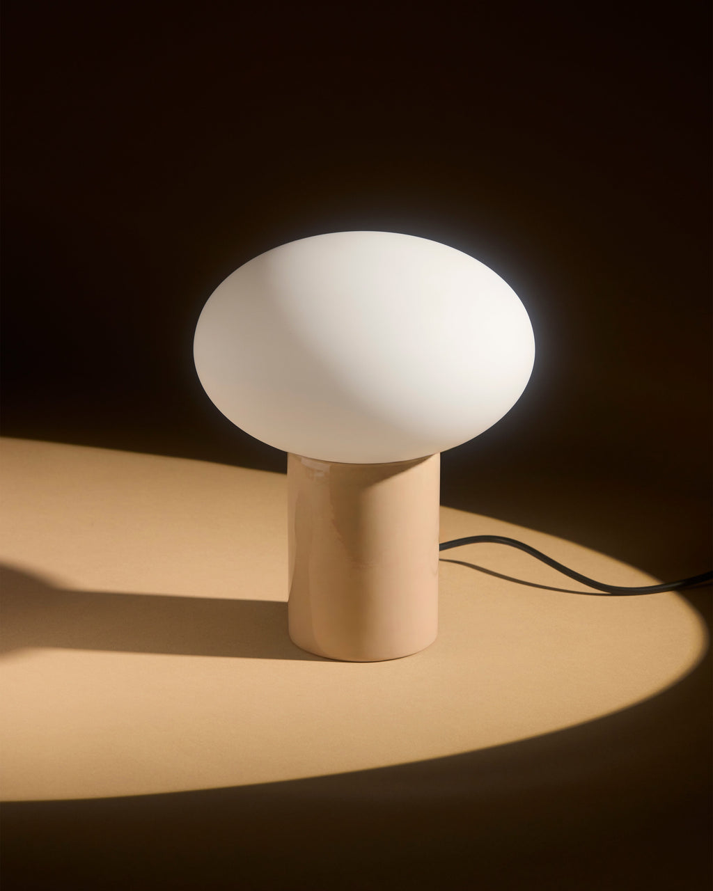 Ivy Table Lamp | Modern Frosted Globe Table Lamp – Brightech