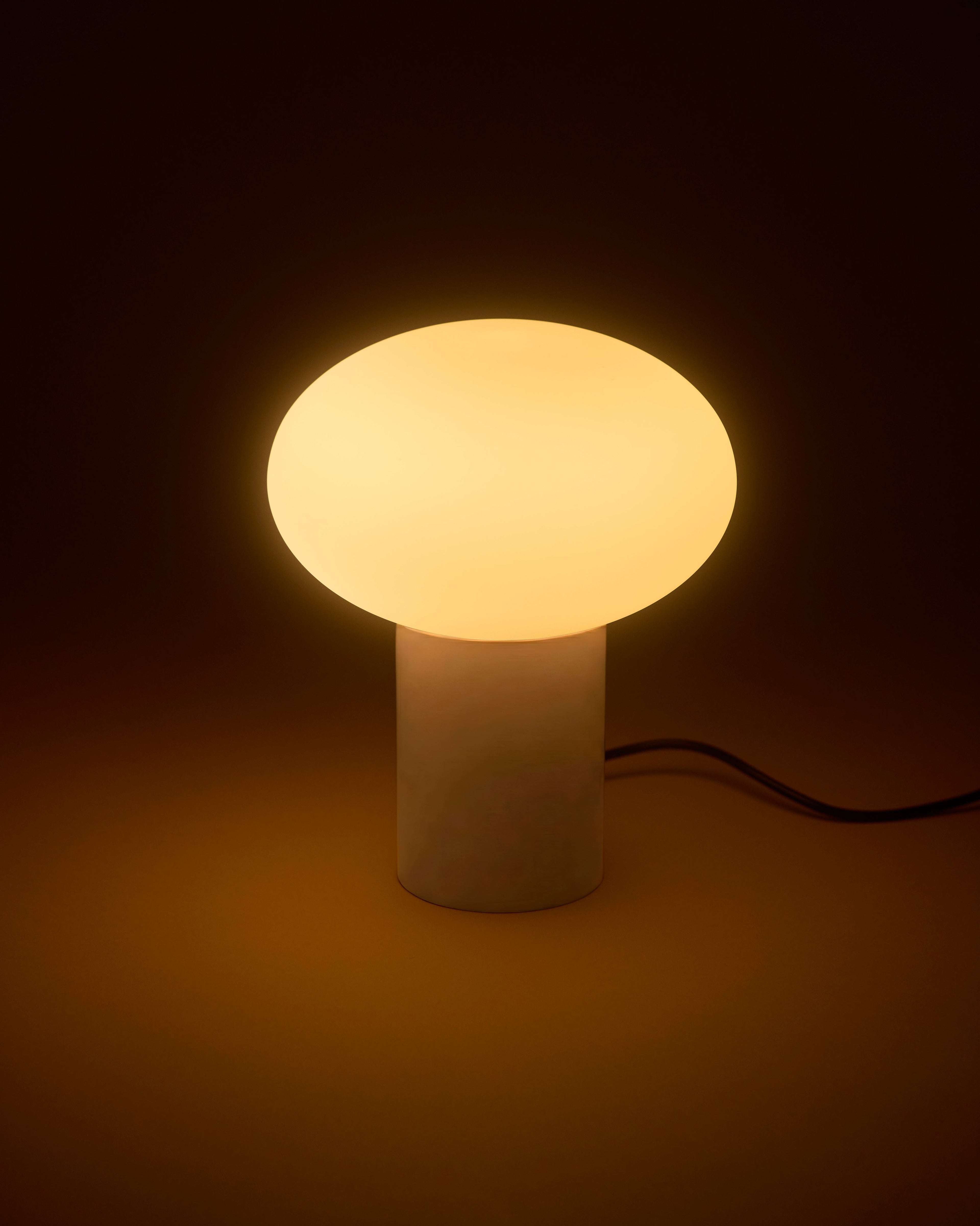 Ivy Table Lamp | Modern Frosted Globe Table Lamp – Brightech