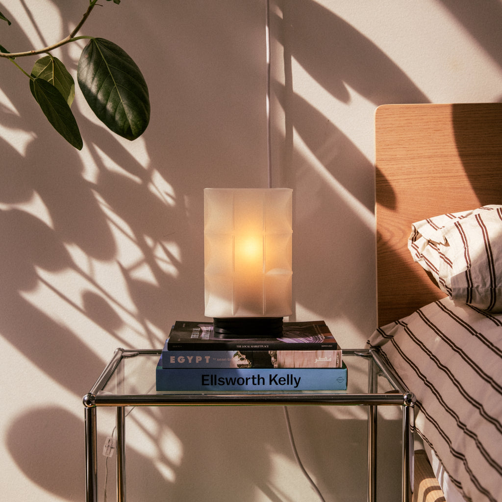 Scaffold Lamp | 3D Printed Grid Cage Table Lamp – Nigh Collective x Wooj Design