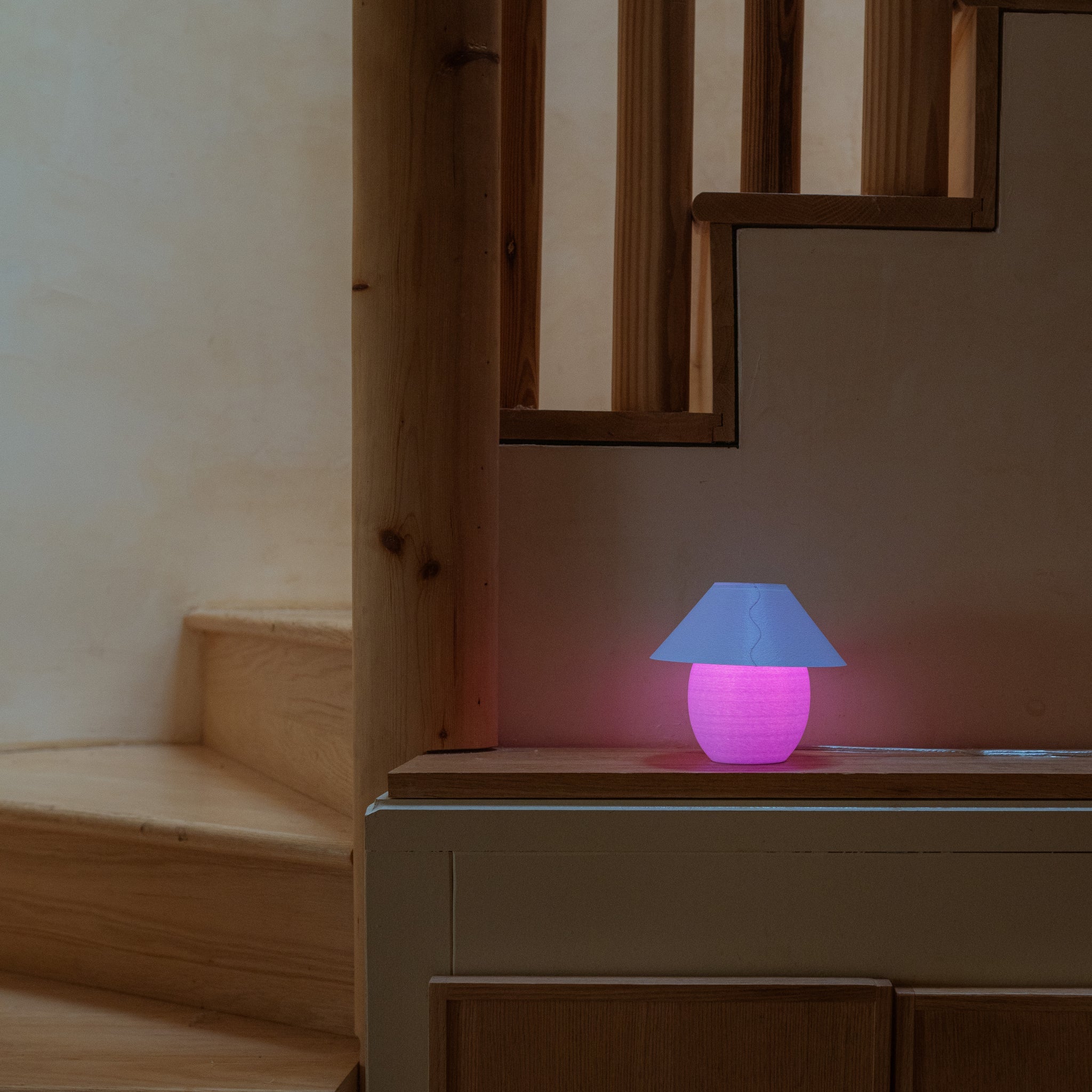 Scoop Lamp | 3D Printed Ceramic-Inspired Designer Table Lamp – Analuisa Corrigan x Wooj Design