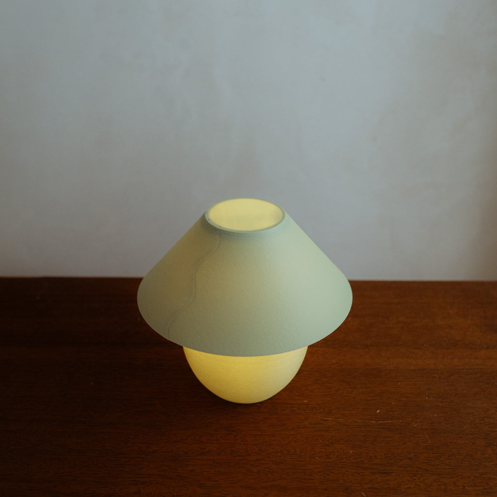 Scoop Lamp | 3D Printed Ceramic-Inspired Designer Table Lamp – Analuisa Corrigan x Wooj Design
