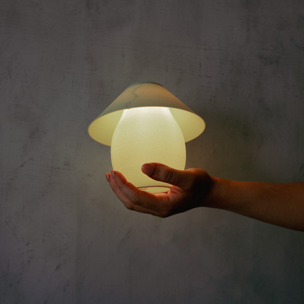 Scoop Lamp | 3D Printed Ceramic-Inspired Designer Table Lamp – Analuisa Corrigan x Wooj Design