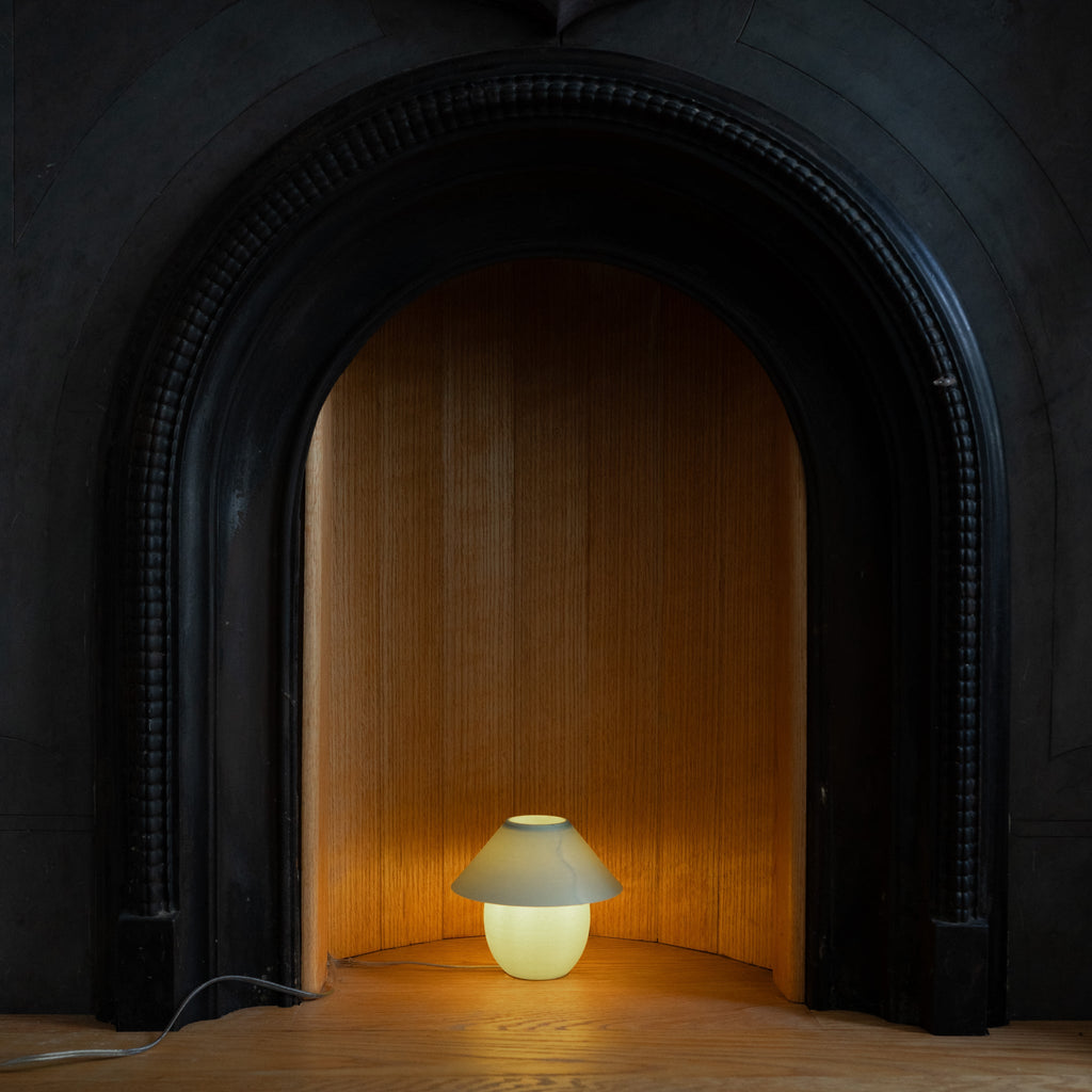 Scoop Lamp | 3D Printed Ceramic-Inspired Designer Table Lamp – Analuisa Corrigan x Wooj Design