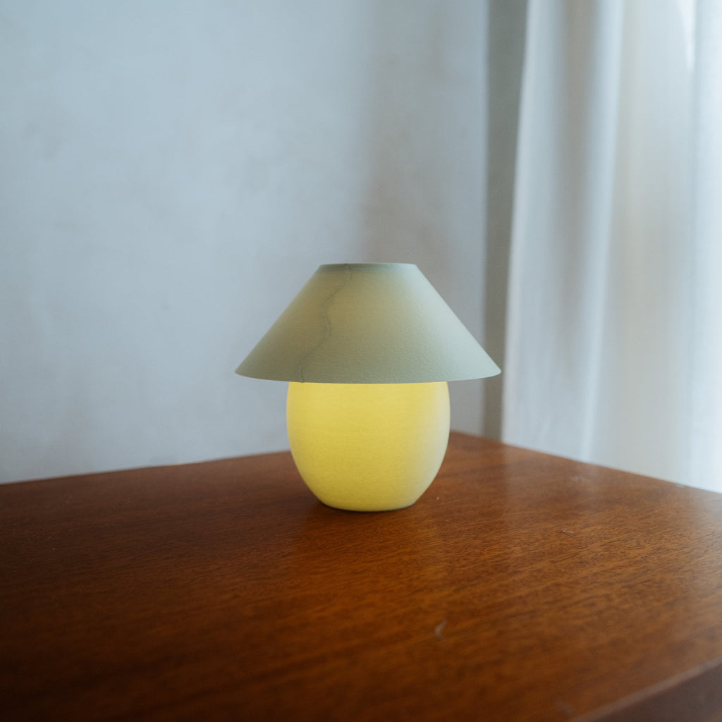 Scoop Lamp | 3D Printed Ceramic-Inspired Designer Table Lamp – Analuisa Corrigan x Wooj Design