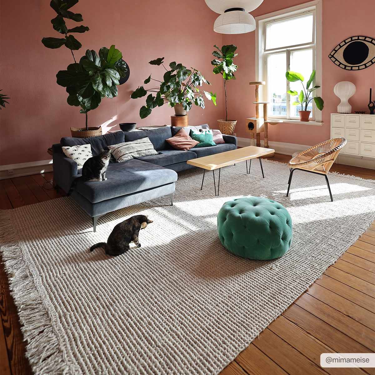 Senneterre Bleached Jute Area Rug