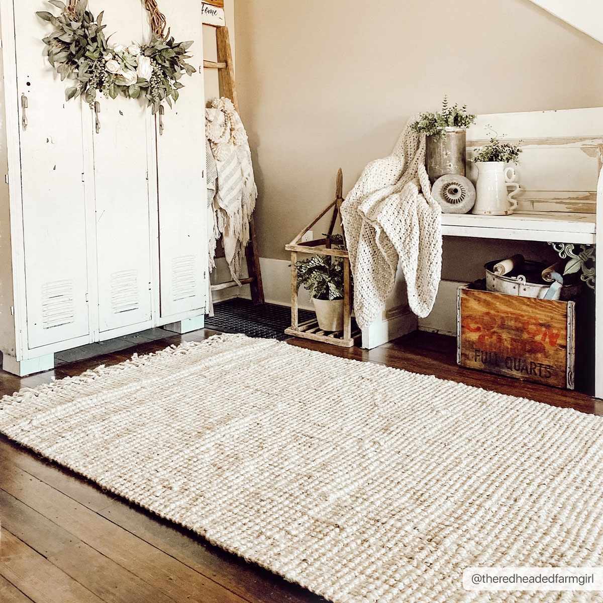 Senneterre Bleached Jute Area Rug