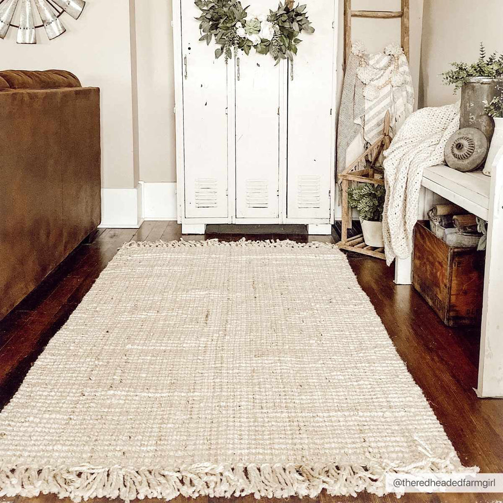 Senneterre Bleached Jute Area Rug