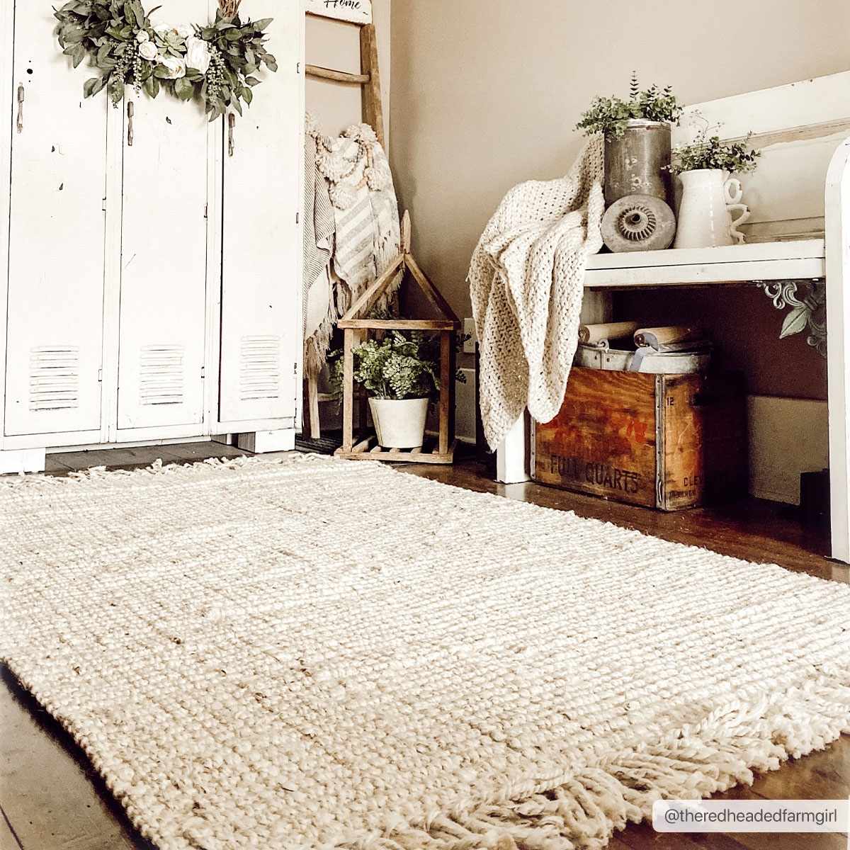 Senneterre Bleached Jute Area Rug