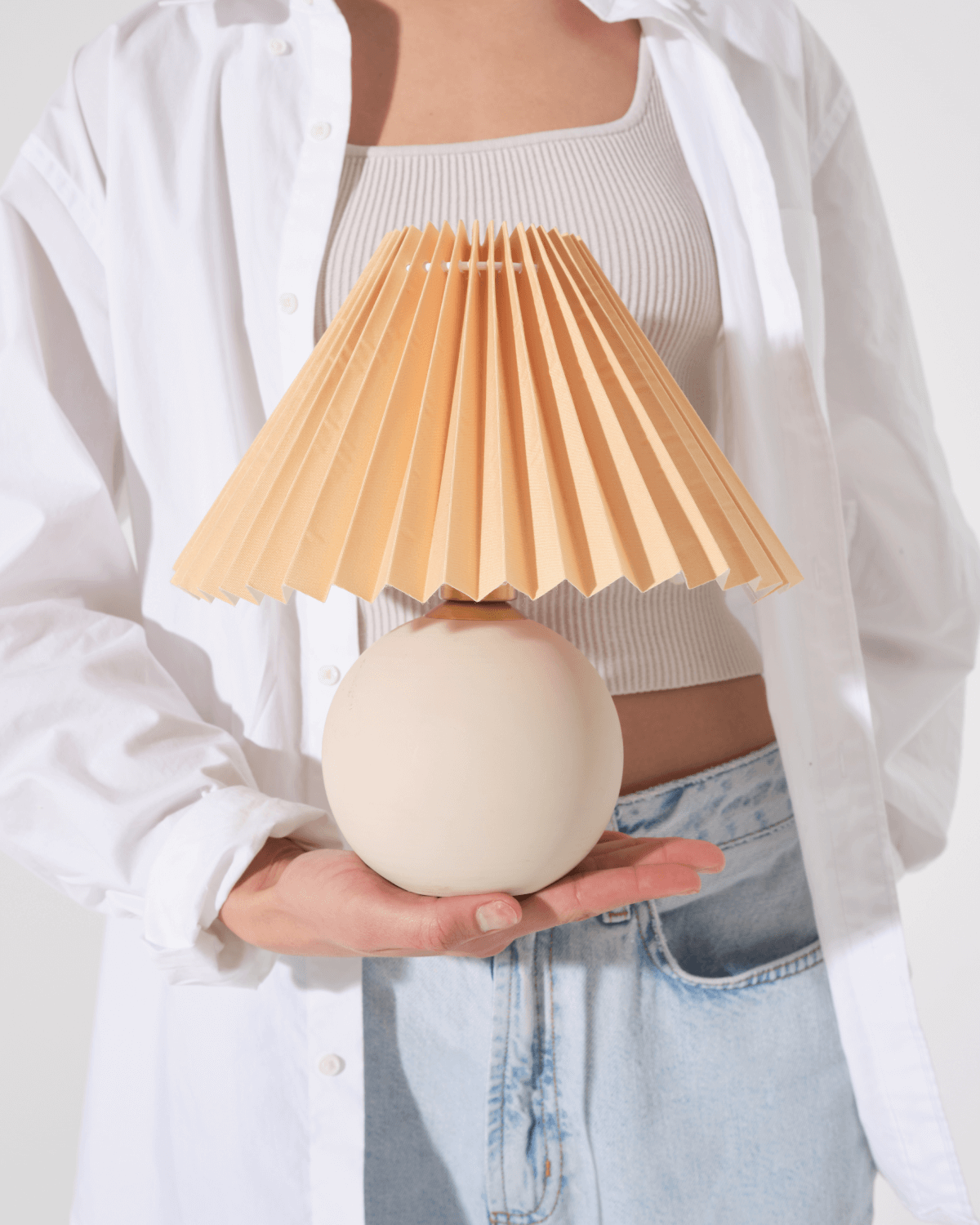 Serena Table Lamp | Ceramic Globe Table Lamp – Brightech