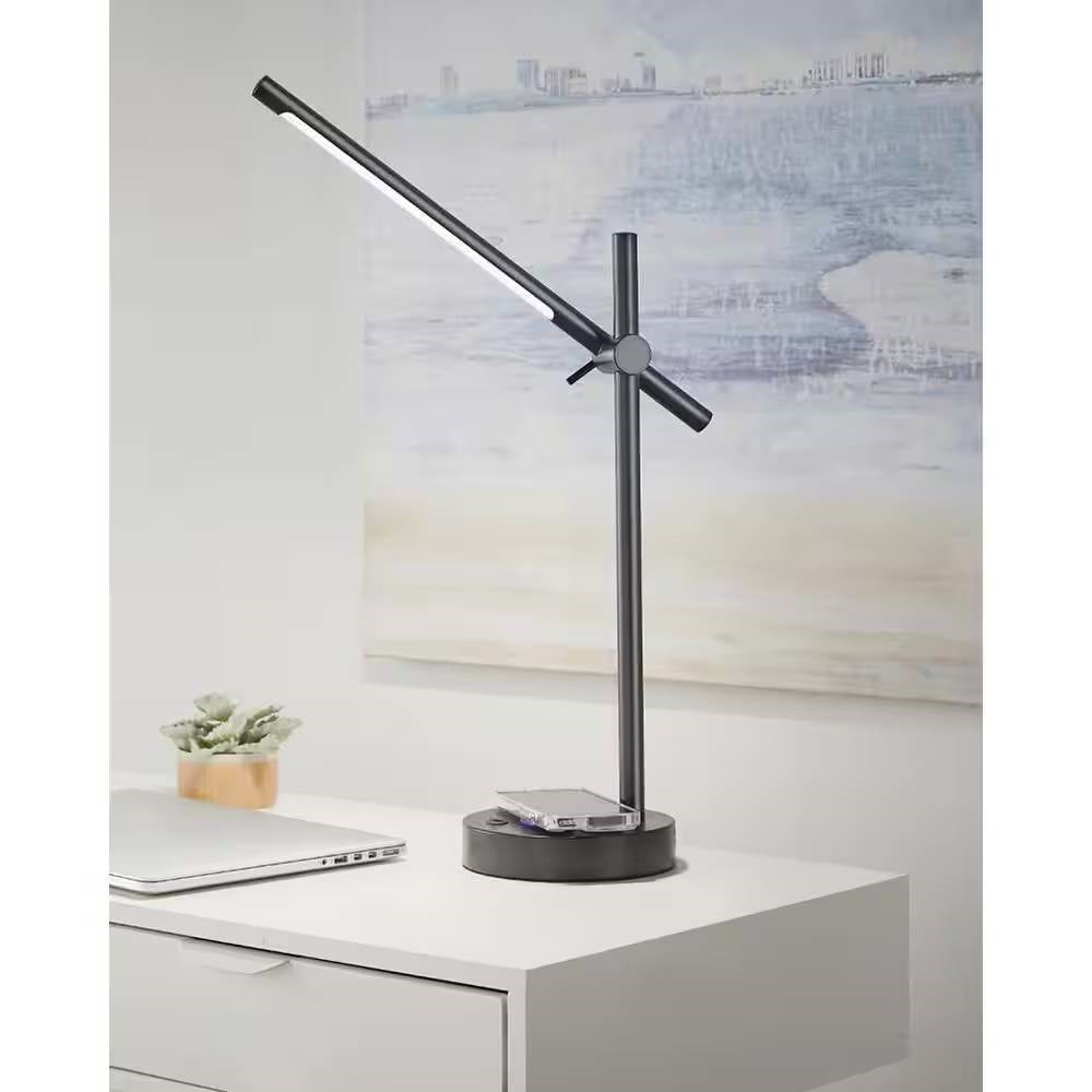 LED Desk Light Table Lamp with Wireless Charging