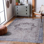Rosman Blue & Beige Area Rug