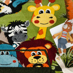 Jeep, Lion & Hippo Adventure Rug