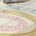 Rainbow & Hearts Cream Design