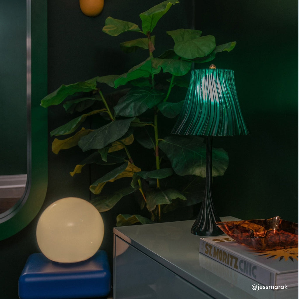 Pleat Lamp | Sculptural Pleated Table Lamp – Wooj Design