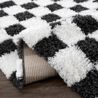 Atira Black & White Area Rug