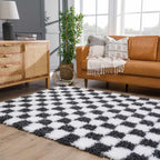 Atira Black & White Area Rug