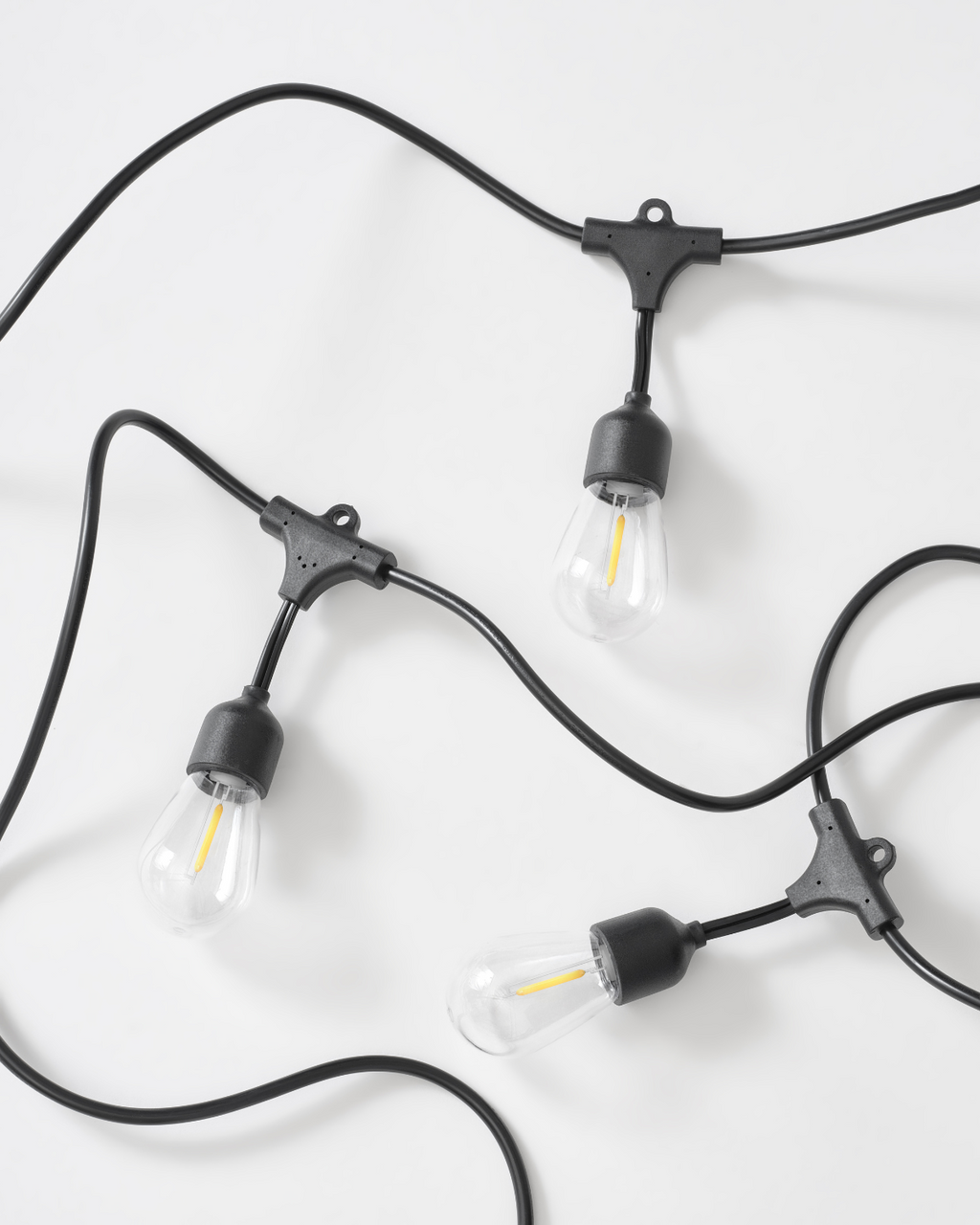 Ambience Pro Solar Hanging String Lights | Vintage Edison Backyard Lights