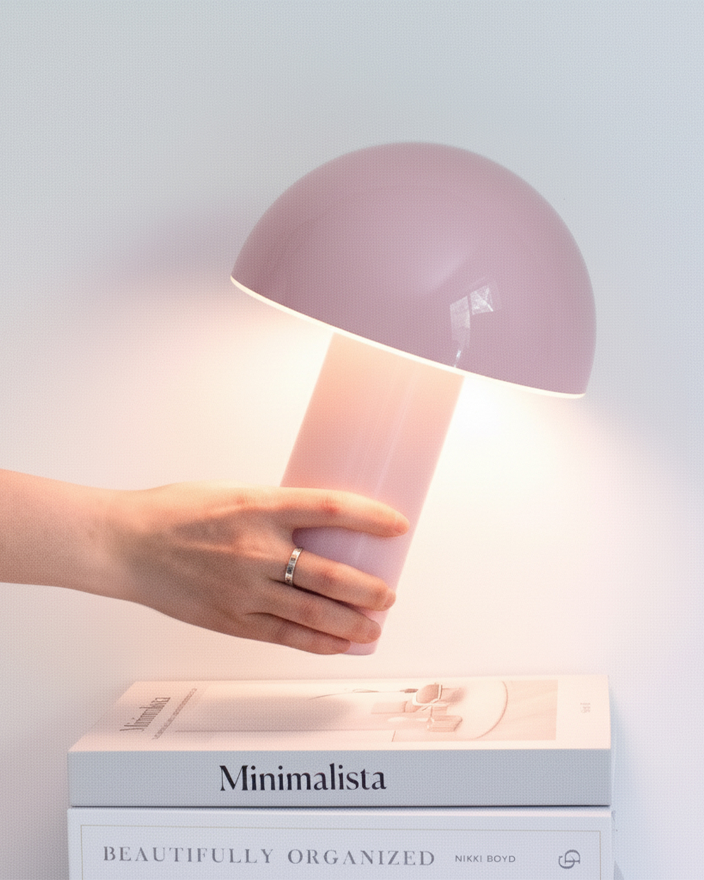Celia Portable Mushroom Lamp | Cordless Rechargeable Table Lamp