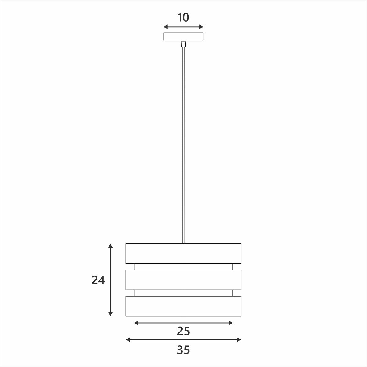 NNEDSZ Trio Pendant Light - Grey-2