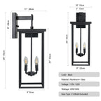 Black Iron Wall Light