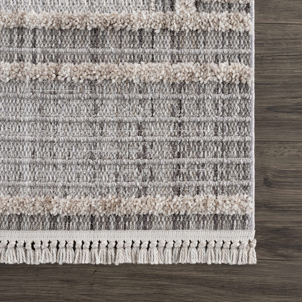Amaga High-Low Area Rug | Diamond Pattern Design