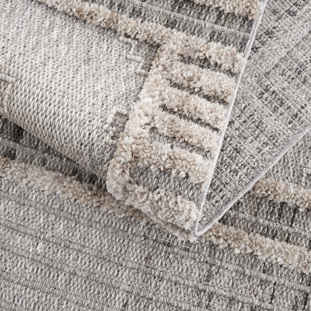 Amaga High-Low Area Rug | Diamond Pattern Design
