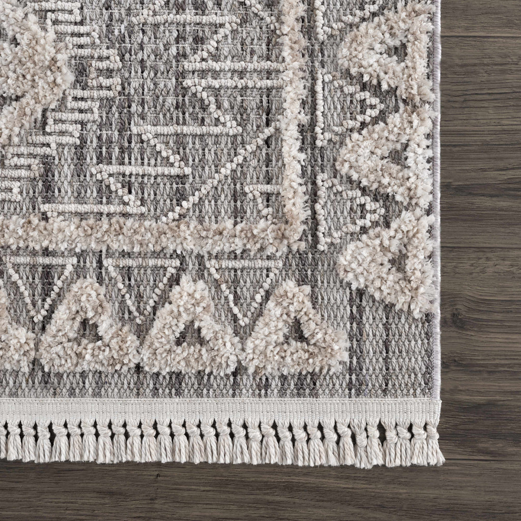 Agoo Aztec-Inspired Area Rug | Neutral Tones